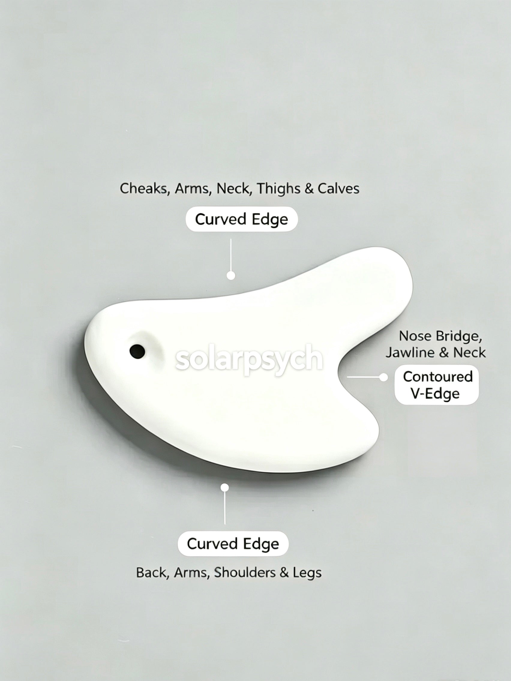 Solarpsych Ceramic Gua Sha Mystery Box | Minimalist Self-Care Blind Box