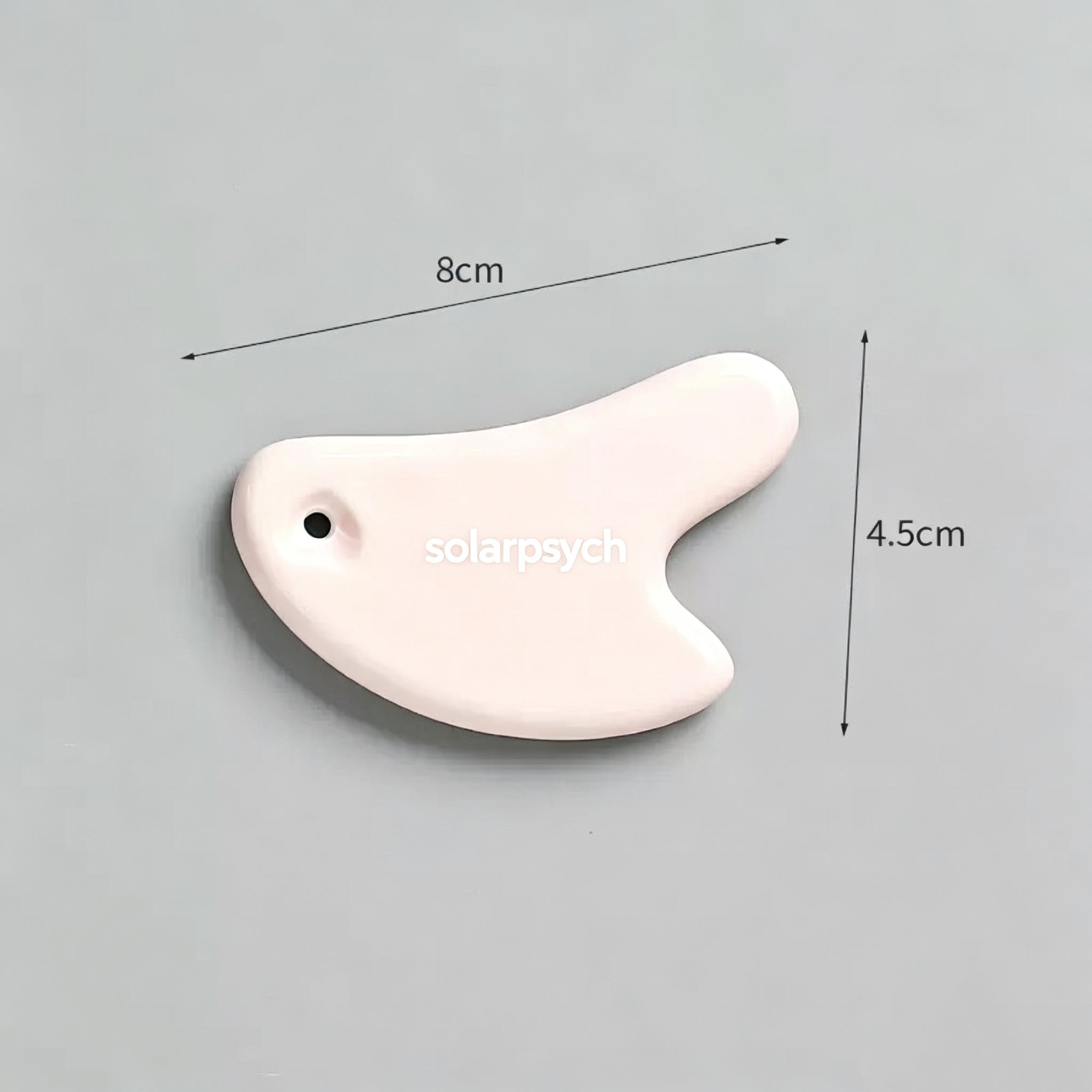 Solarpsych Ceramic Gua Sha Tool - Soft Blush
