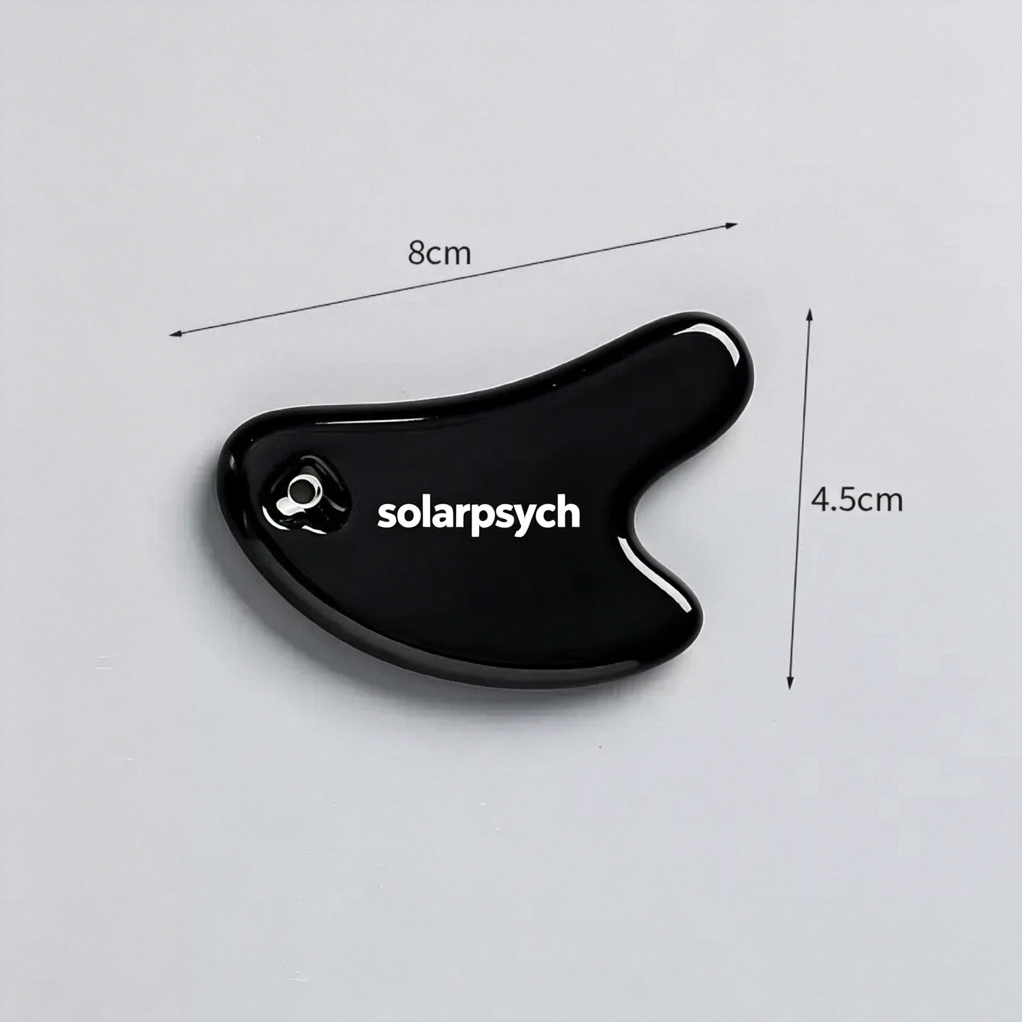 Solarpsych Ceramic Gua Sha Tool - Matte Black