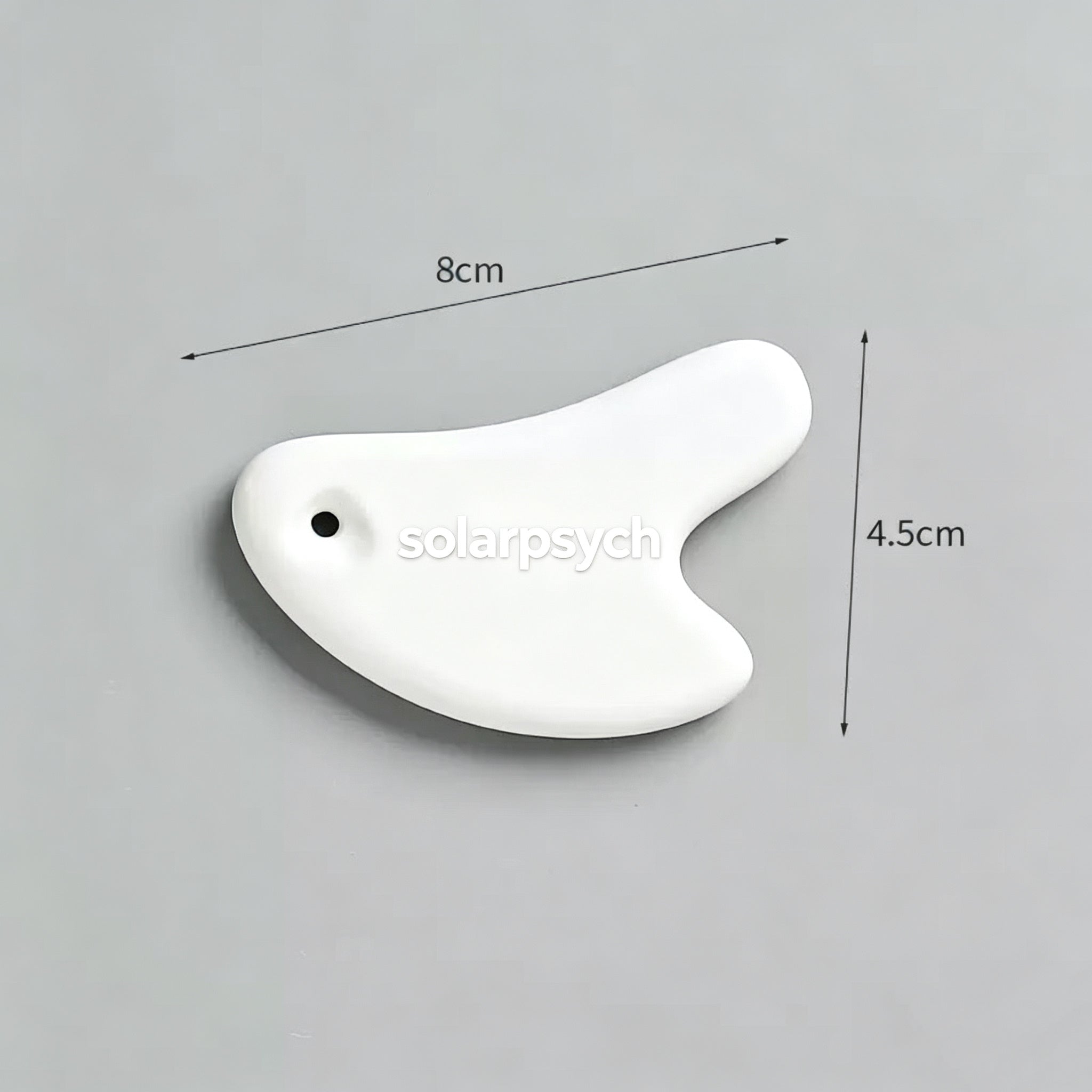 Solarpsych Ceramic Gua Sha Tool - Matte White